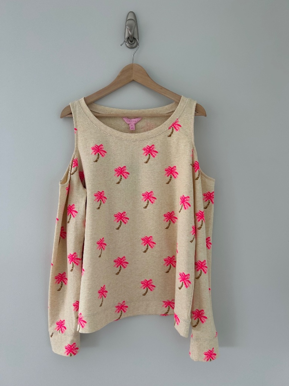 NWT Lilly Pulitzer Sunny Shoulder Sandy Pull in Colony Coral Sz XL
